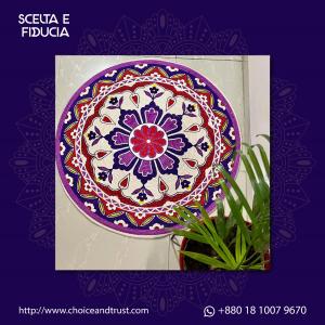 Purple Mandala Jute Rug