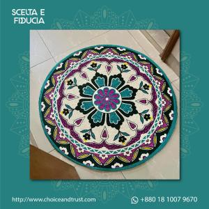 mandala jute rug