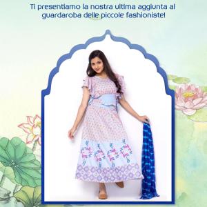 Lavender and Blue Dress