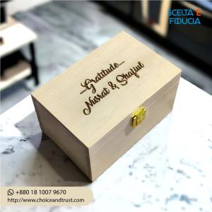 Personalised Vintage Style Wooden Box